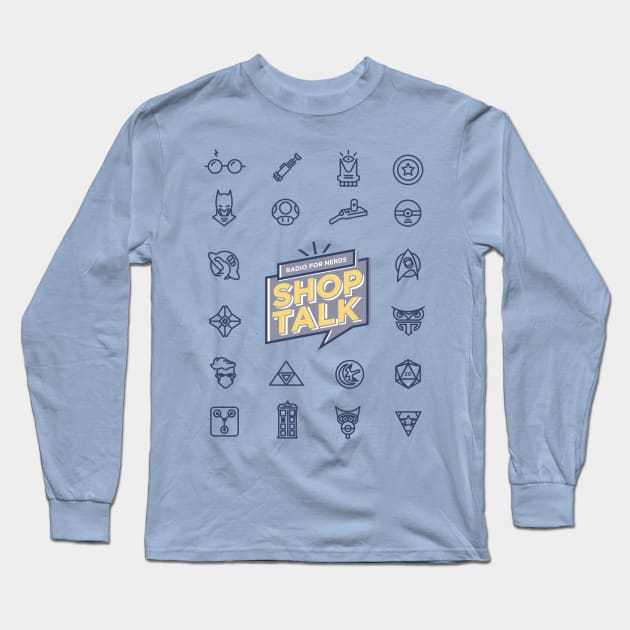 Shop Talk Radio | Blue Long Sleeve T-Shirt by designbystasia